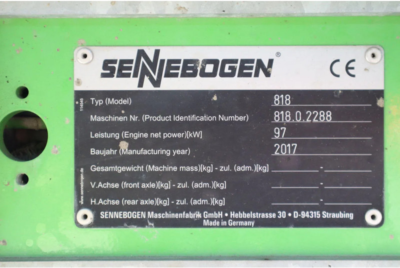 Колёсный экскаватор Sennebogen 818 M K9 ULM | SORTING GRAB | GOOD CONDITION: фото 20