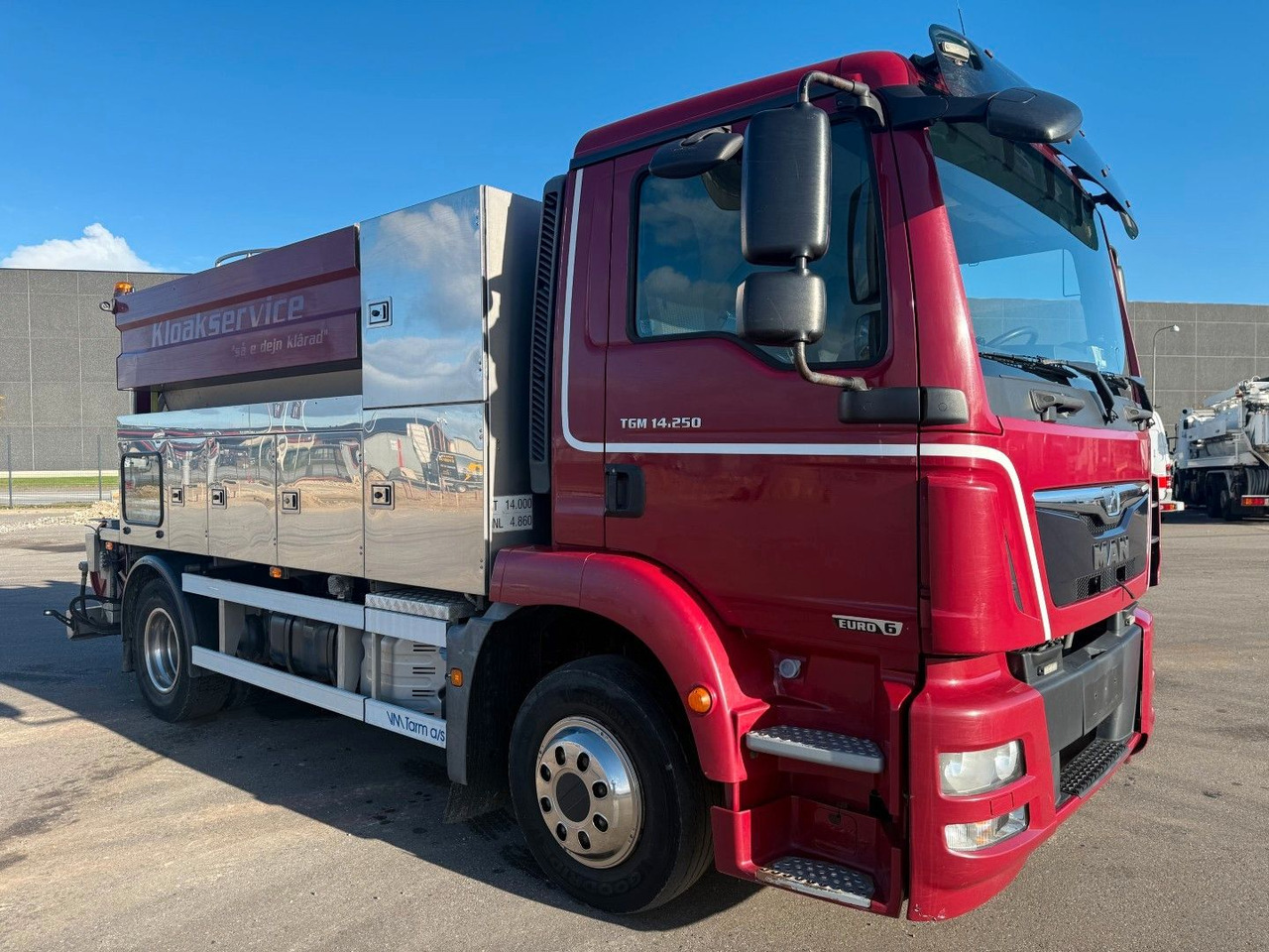 MAN TGM 14.250 VM-Tarm Stainless Steel 5600 l. Kombi - Ассенизатор: фото 2 MAN TGM 14.250 VM-Tarm Stainless Steel 5600 l. Kombi - Ассенизатор: фото 2