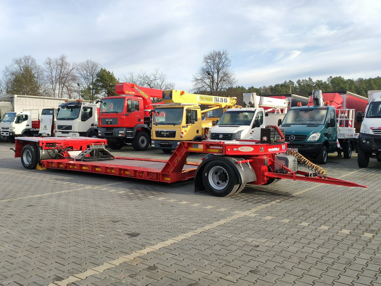 EMTECH PCN 18 PNZ-S Tiefbett zagłębiana Rozsuwana UNIKAT JAK NOWA - Низкорамный прицеп: фото 3 EMTECH PCN 18 PNZ-S Tiefbett zagłębiana Rozsuwana UNIKAT JAK NOWA - Низкорамный прицеп: фото 3