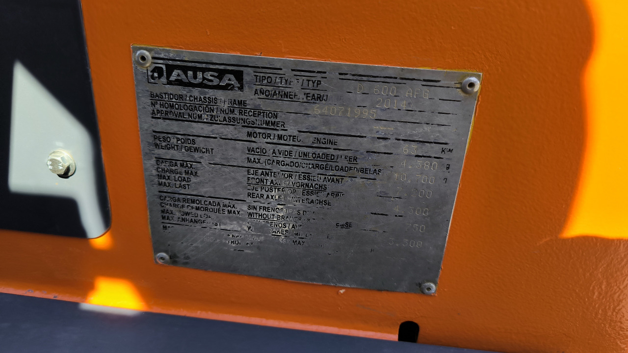 Мини-самосвал AUSA D 600 APG: фото 9
