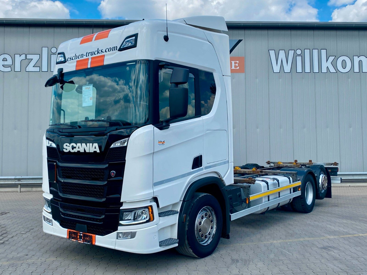 Scania R 450 B 6x2*4 BDF | Retarder*AHK*Lift*SDG Rahmen - Грузовик-контейнеровоз/ Сменный кузов: фото 1 Scania R 450 B 6x2*4 BDF | Retarder*AHK*Lift*SDG Rahmen - Грузовик-контейнеровоз/ Сменный кузов: фото 1
