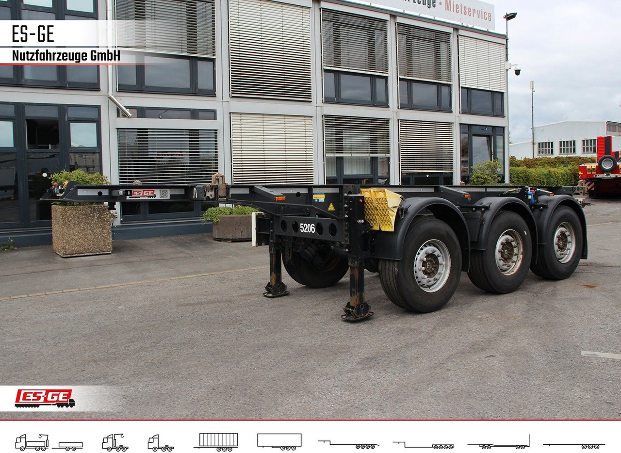 Krone 3-Achs-Containerchassis 20' - Полуприцеп-контейнеровоз/ Сменный кузов: фото 1 Krone 3-Achs-Containerchassis 20' - Полуприцеп-контейнеровоз/ Сменный кузов: фото 1