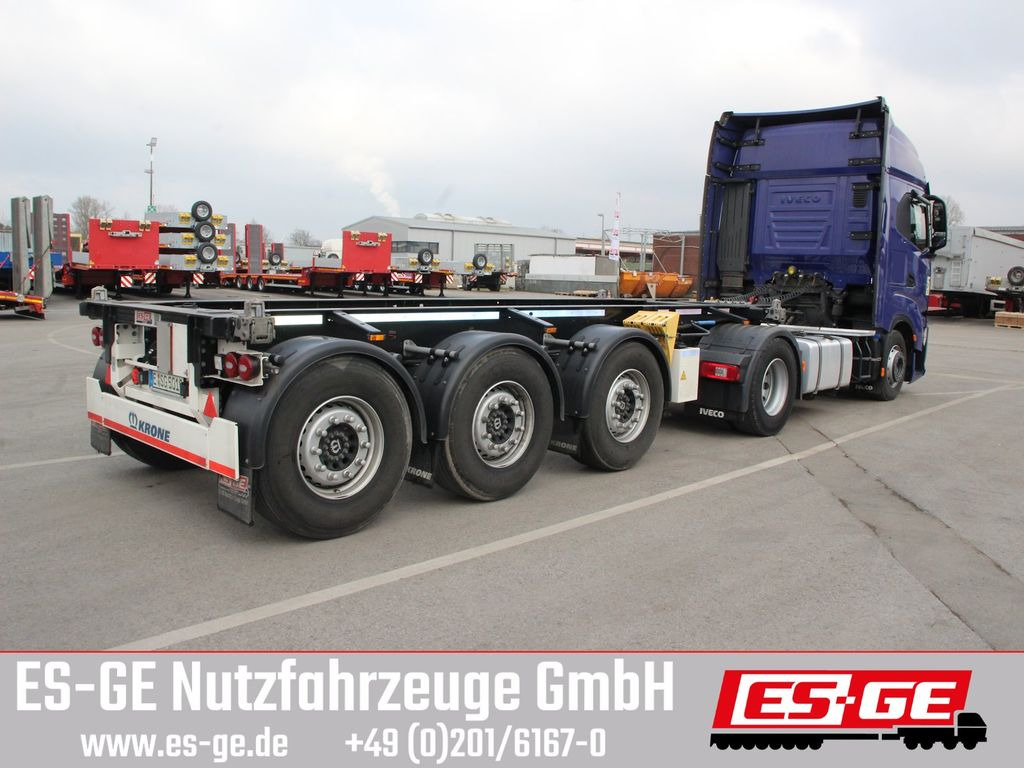 Krone 3-Achs-Containerchassis 20' - Полуприцеп-контейнеровоз/ Сменный кузов: фото 1 Krone 3-Achs-Containerchassis 20' - Полуприцеп-контейнеровоз/ Сменный кузов: фото 1