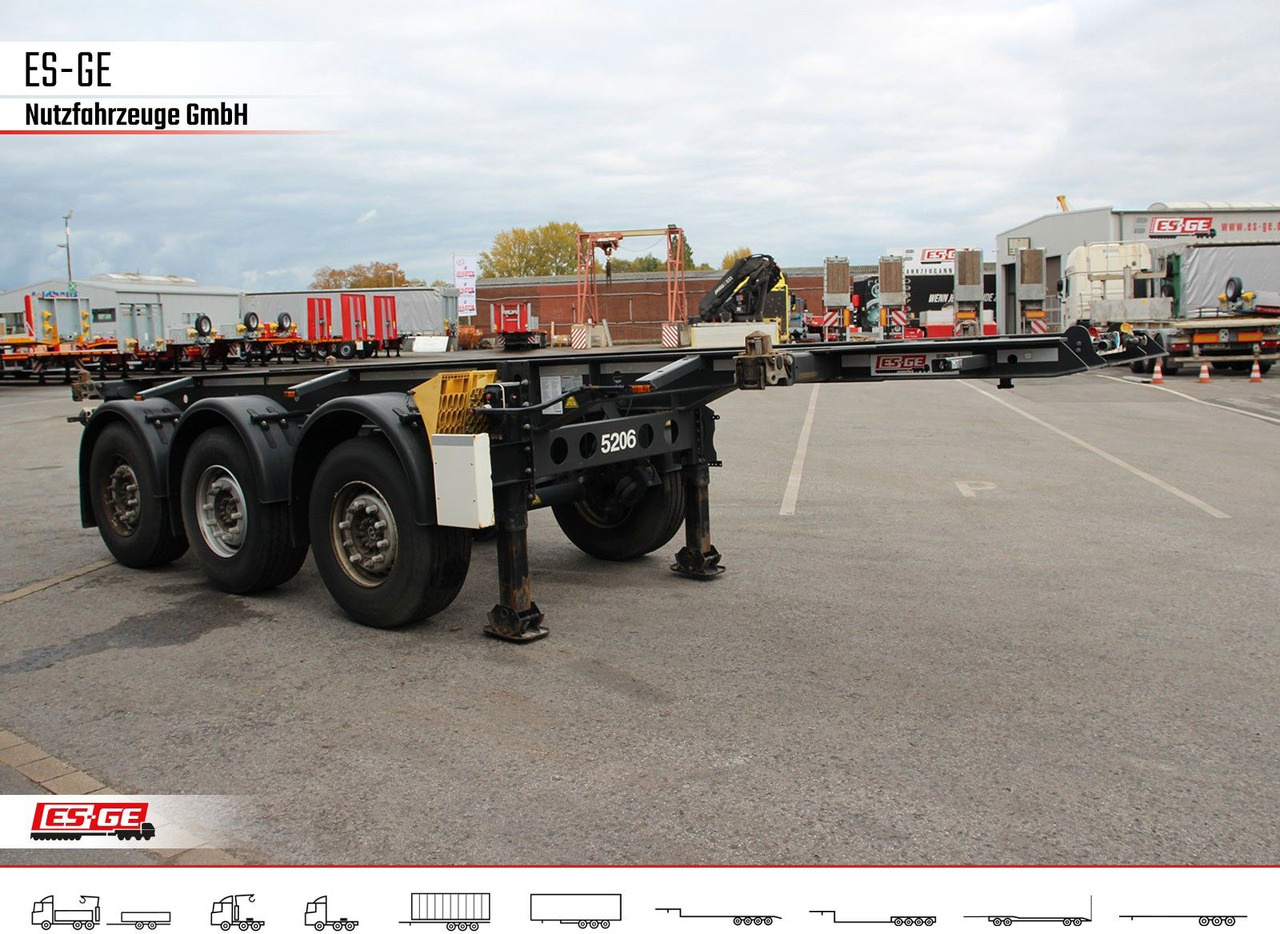 Krone 3-Achs-Containerchassis 20' - Полуприцеп-контейнеровоз/ Сменный кузов: фото 3 Krone 3-Achs-Containerchassis 20' - Полуприцеп-контейнеровоз/ Сменный кузов: фото 3