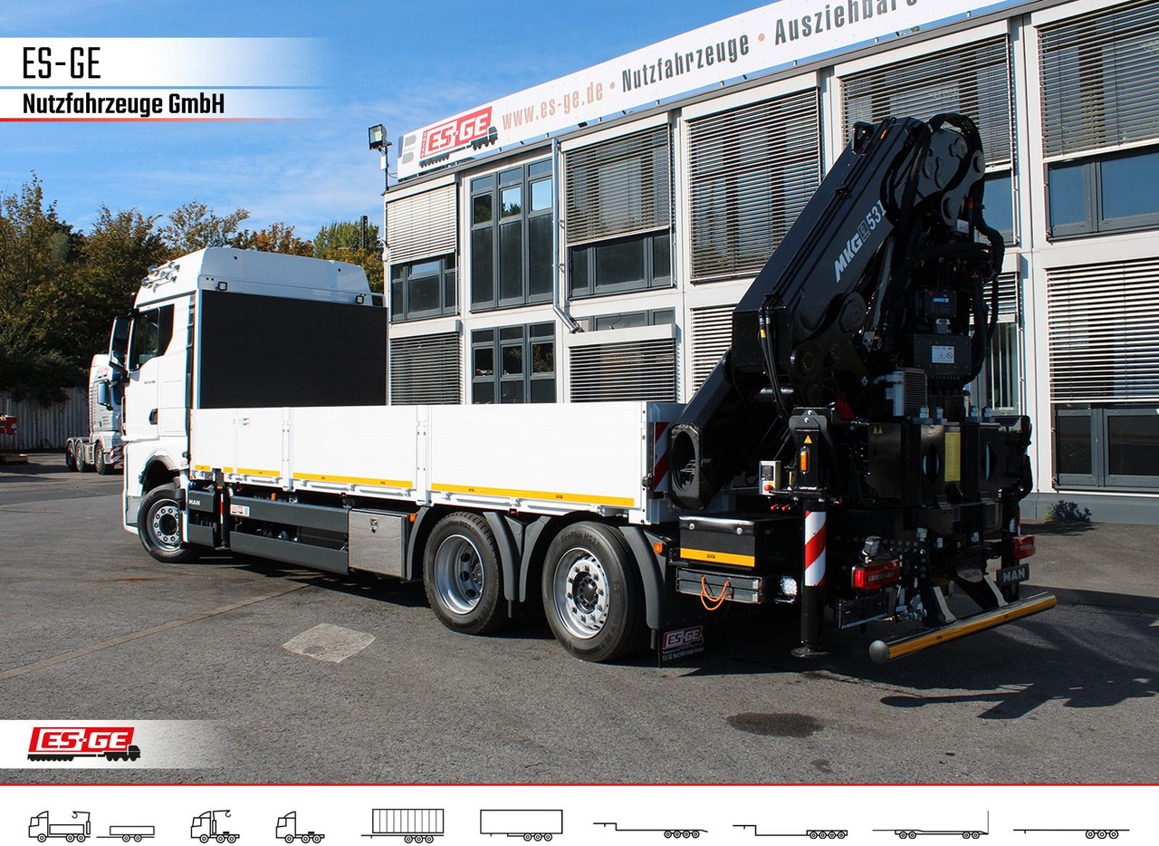 MAN TGX 26.480 6x2-4 LL, MKG-Ladekran HLK531 a5 - Грузовик бортовой/ Платформа, Автоманипулятор: фото 2 MAN TGX 26.480 6x2-4 LL, MKG-Ladekran HLK531 a5 - Грузовик бортовой/ Платформа, Автоманипулятор: фото 2