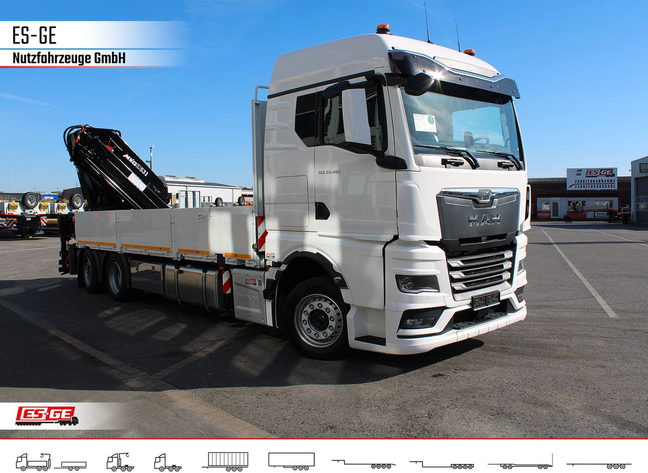 MAN TGX 26.480 6x2-4 LL, MKG-Ladekran HLK531 a5 - Грузовик бортовой/ Платформа, Автоманипулятор: фото 3 MAN TGX 26.480 6x2-4 LL, MKG-Ladekran HLK531 a5 - Грузовик бортовой/ Платформа, Автоманипулятор: фото 3