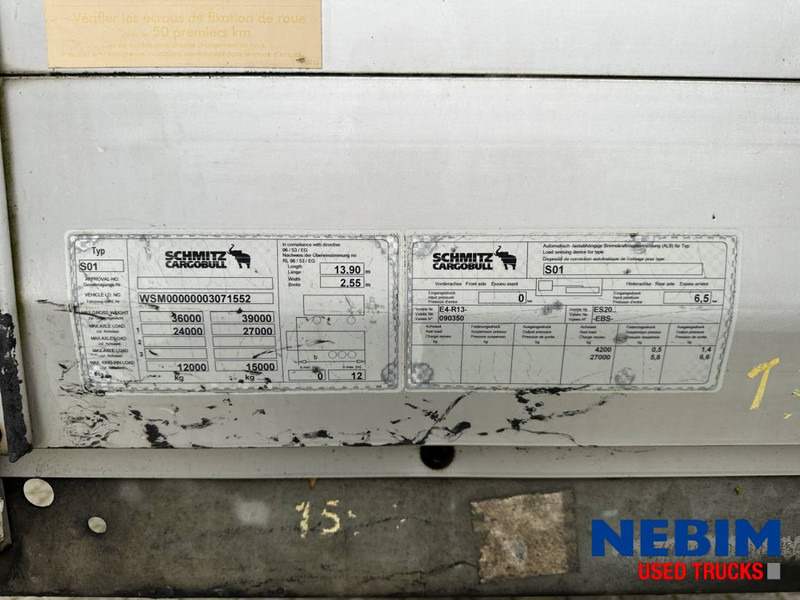 Schmitz Cargobull SCS24/L-13.62 EB - Pritsche Plane / Sliding roof - Тентованный полуприцеп: фото 4 Schmitz Cargobull SCS24/L-13.62 EB - Pritsche Plane / Sliding roof - Тентованный полуприцеп: фото 4