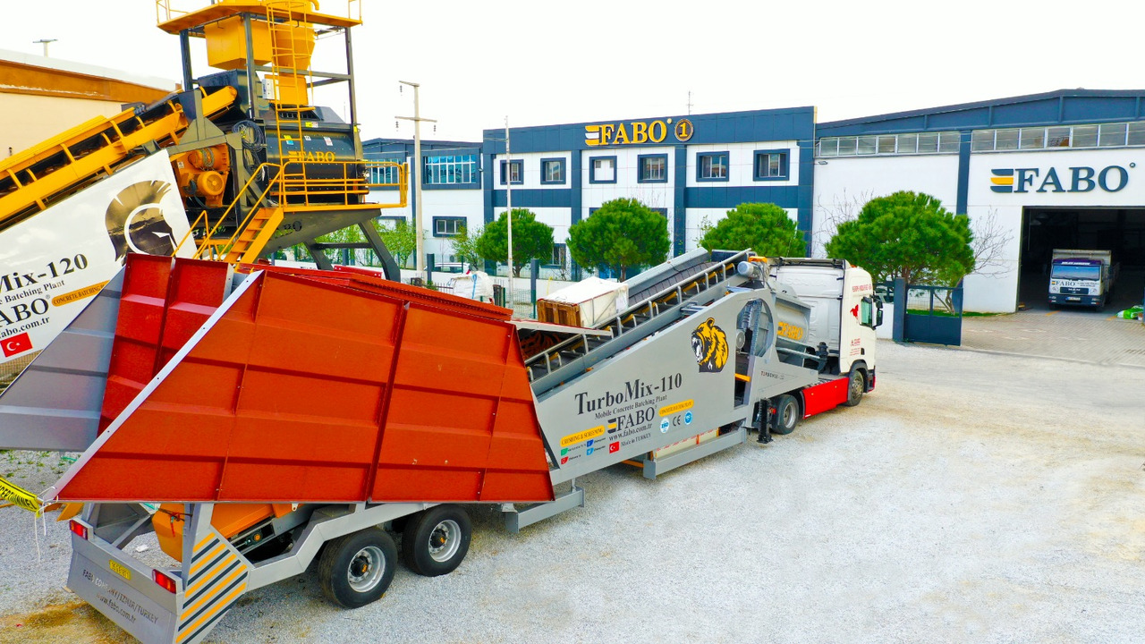 Новый Бетонный завод FABO mobile concrete batching plant: фото 1