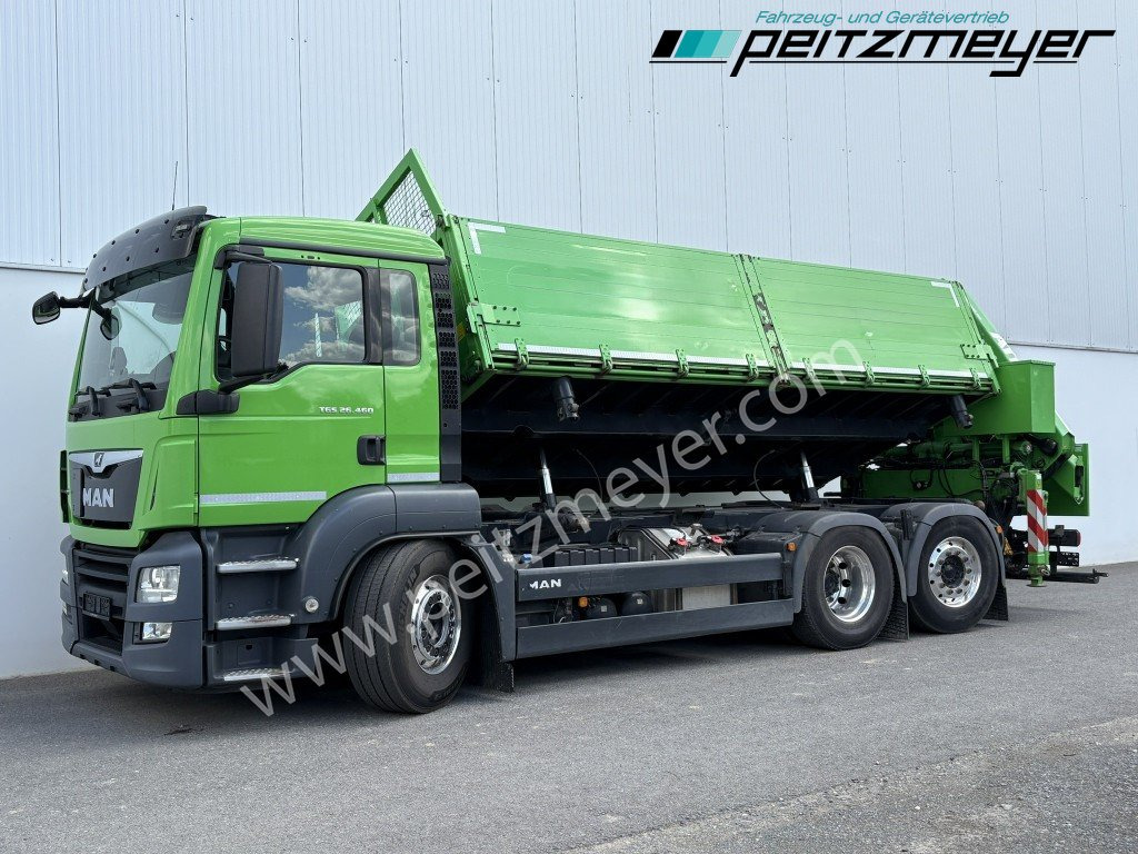 MAN TGS 26.460 FL 6x2 Kipper+Kran+Funk Lenkachse, 2-Seitenkipper, Atlas 172.3 - Самосвал: фото 1 MAN TGS 26.460 FL 6x2 Kipper+Kran+Funk Lenkachse, 2-Seitenkipper, Atlas 172.3 - Самосвал: фото 1
