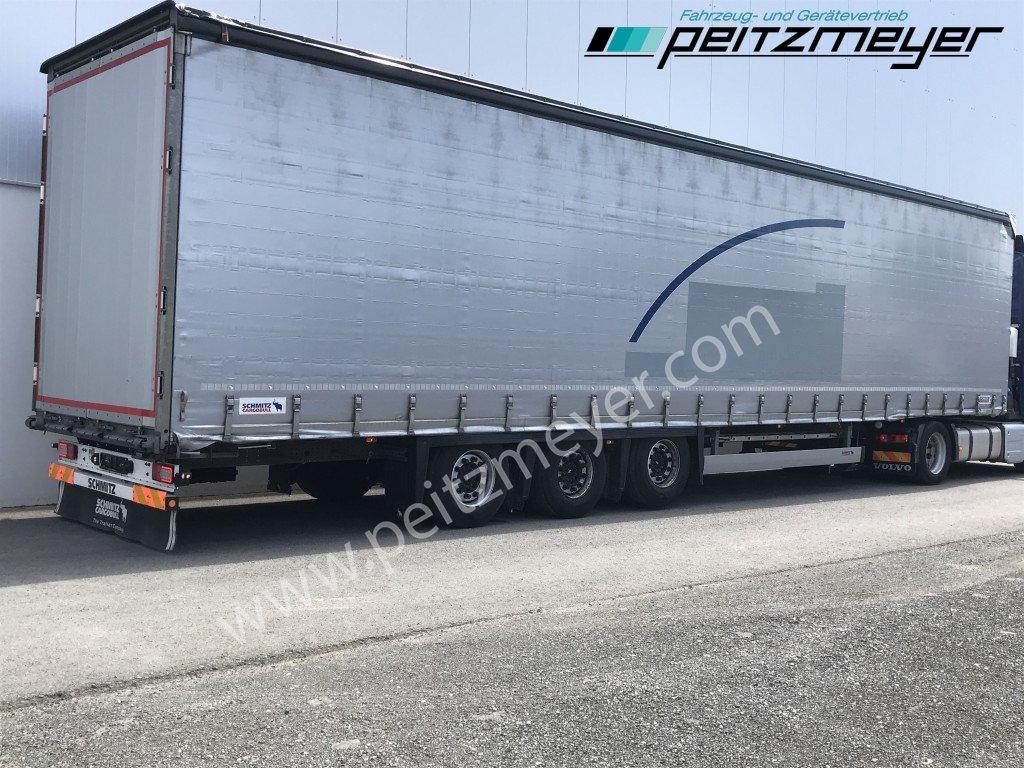 SCHMITZ 3 Achs Pritschenauflieger SCS 24/L-13.62 Mega, Power-Curtain Jumbo, Edscha, RSAB, - Тентованный полуприцеп: фото 1 SCHMITZ 3 Achs Pritschenauflieger SCS 24/L-13.62 Mega, Power-Curtain Jumbo, Edscha, RSAB, - Тентованный полуприцеп: фото 1
