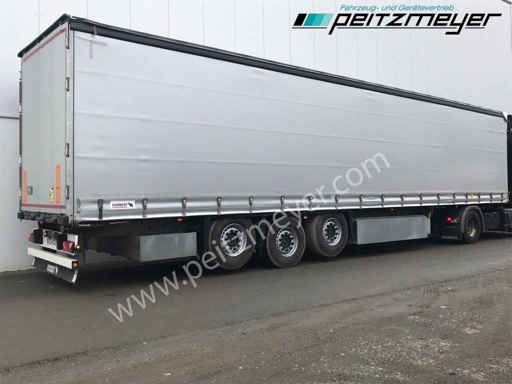 SCHMITZ SCS verzinkt, Edscha, 2 x Liftachse, Palettenk. - Тентованный полуприцеп: фото 1 SCHMITZ SCS verzinkt, Edscha, 2 x Liftachse, Palettenk. - Тентованный полуприцеп: фото 1