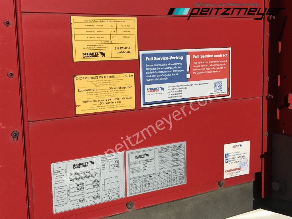 Тентованный полуприцеп SCHMITZ SCS verzinkt, RSAB, Edscha, Liftachse: фото 19