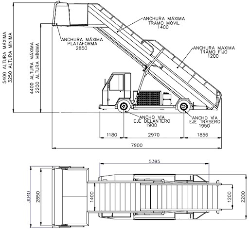TEMG Pax Stairs TG2244 - Пассажирский трап: фото 2 TEMG Pax Stairs TG2244 - Пассажирский трап: фото 2