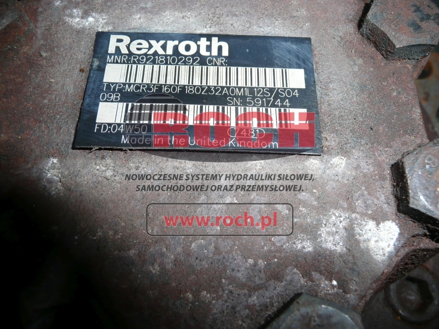 REXROTH MCR3F160F180Z32A0M1L12S/S0409B - Гидравлический мотор для Вилочных погрузчиков: фото 2 REXROTH MCR3F160F180Z32A0M1L12S/S0409B - Гидравлический мотор для Вилочных погрузчиков: фото 2