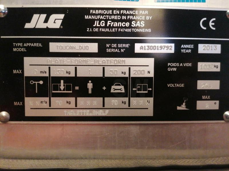 JLG Toucan Duo - Вертикальный мачтовый подъемник: фото 2 JLG Toucan Duo - Вертикальный мачтовый подъемник: фото 2