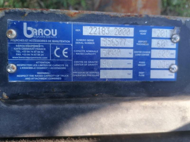 Barou 22183.2000 - Навесное оборудование для Погрузочно-разгрузочной техники: фото 3 Barou 22183.2000 - Навесное оборудование для Погрузочно-разгрузочной техники: фото 3
