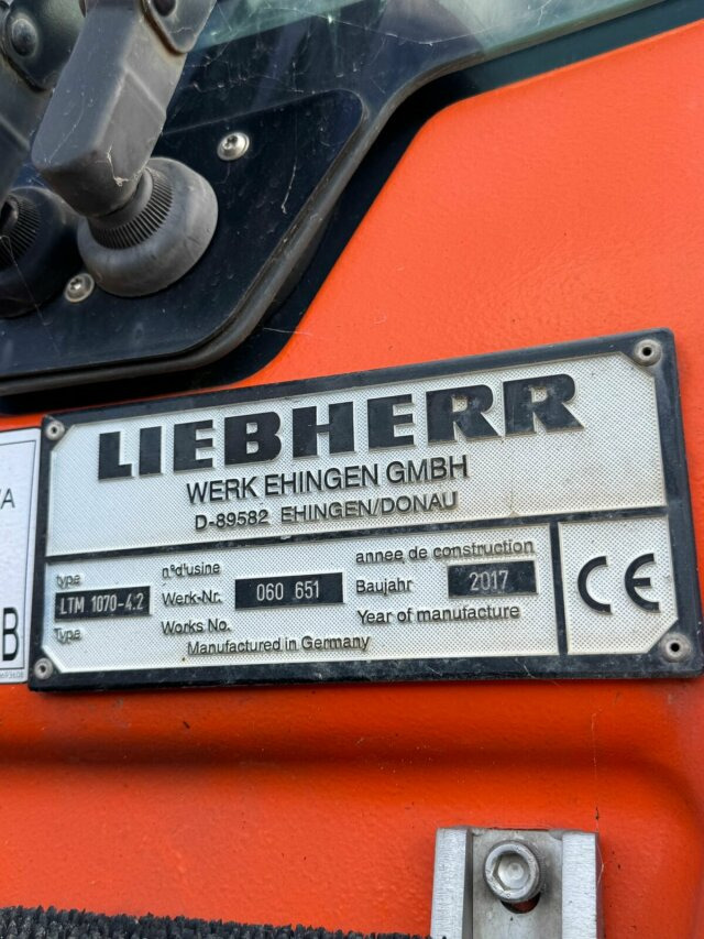 Liebherr LTM 1070-4.2 Autokran mit Spitze *TOP Zustand - Вседорожный кран: фото 3 Liebherr LTM 1070-4.2 Autokran mit Spitze *TOP Zustand - Вседорожный кран: фото 3