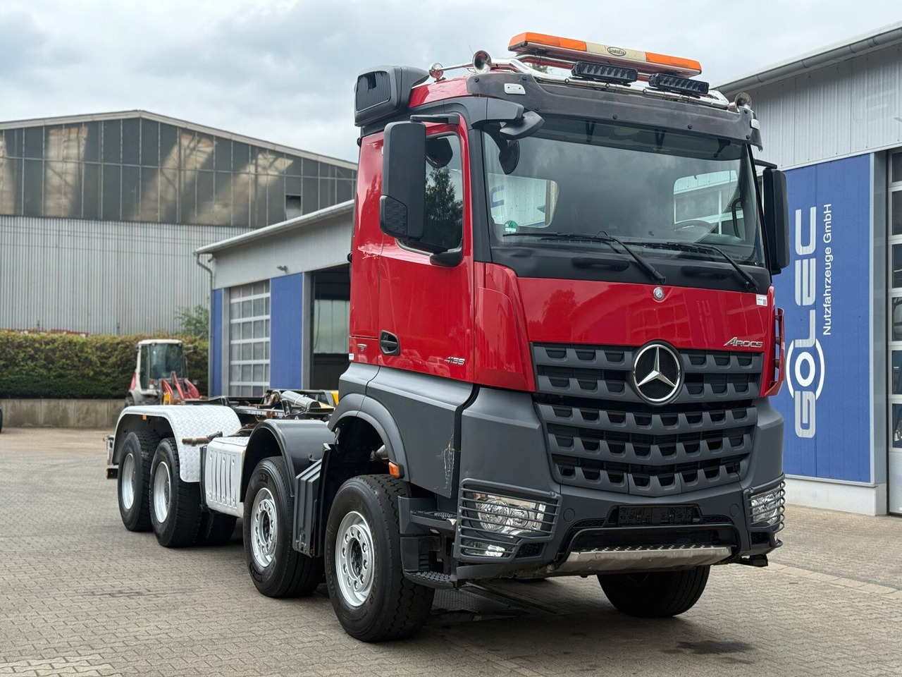 Mercedes-Benz Arocs 4158 8x4 Abrollkipper Palfinger Knickarm - Крюковой мультилифт: фото 1 Mercedes-Benz Arocs 4158 8x4 Abrollkipper Palfinger Knickarm - Крюковой мультилифт: фото 1