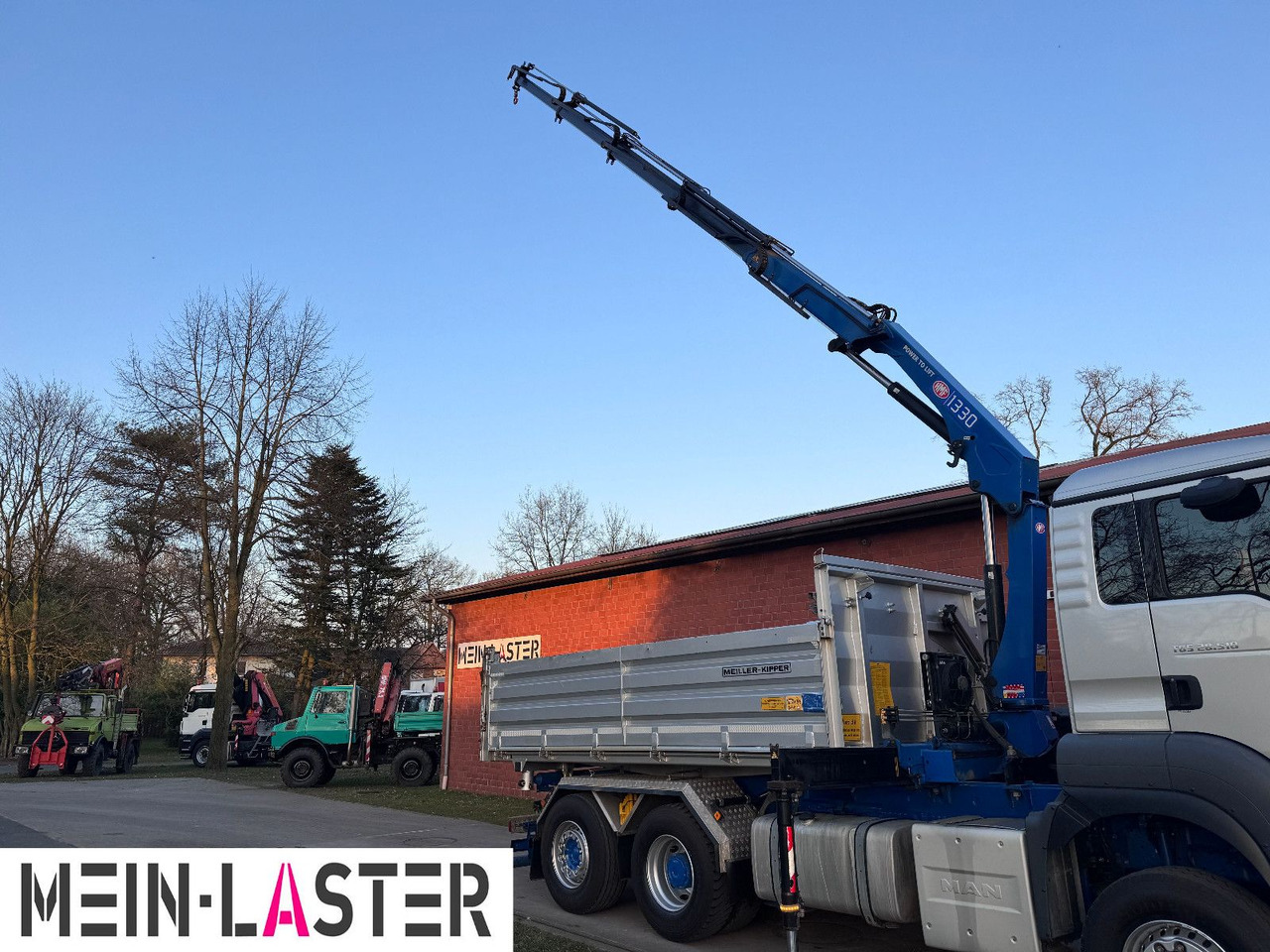 MAN Aufbau Meiller Bordmatik + HMF 1330 K4 15m Funk - Самосвал, Автоманипулятор: фото 3 MAN Aufbau Meiller Bordmatik + HMF 1330 K4 15m Funk - Самосвал, Автоманипулятор: фото 3