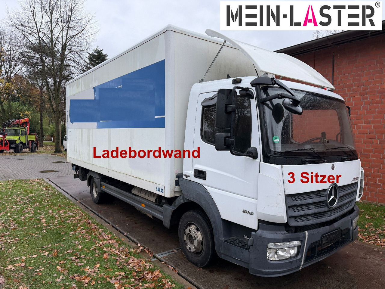 Mercedes-Benz Atego 816 LBW AHK 3 Sitzer - Фургон с закрытым кузовом: фото 1 Mercedes-Benz Atego 816 LBW AHK 3 Sitzer - Фургон с закрытым кузовом: фото 1