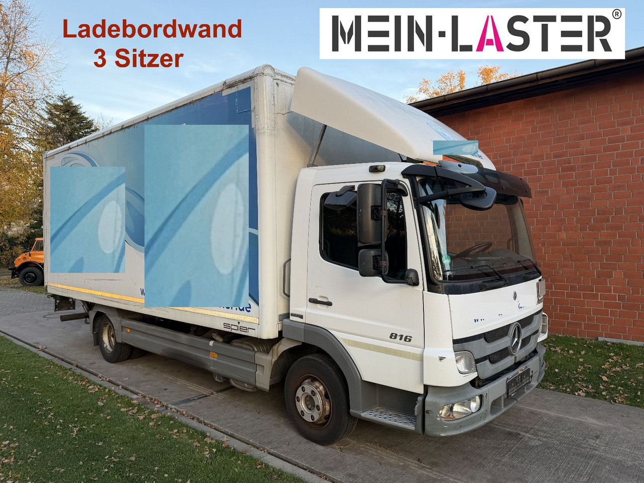 Mercedes-Benz Atego 816 LBW Klima 3 Sitzer - Фургон с закрытым кузовом: фото 1 Mercedes-Benz Atego 816 LBW Klima 3 Sitzer - Фургон с закрытым кузовом: фото 1