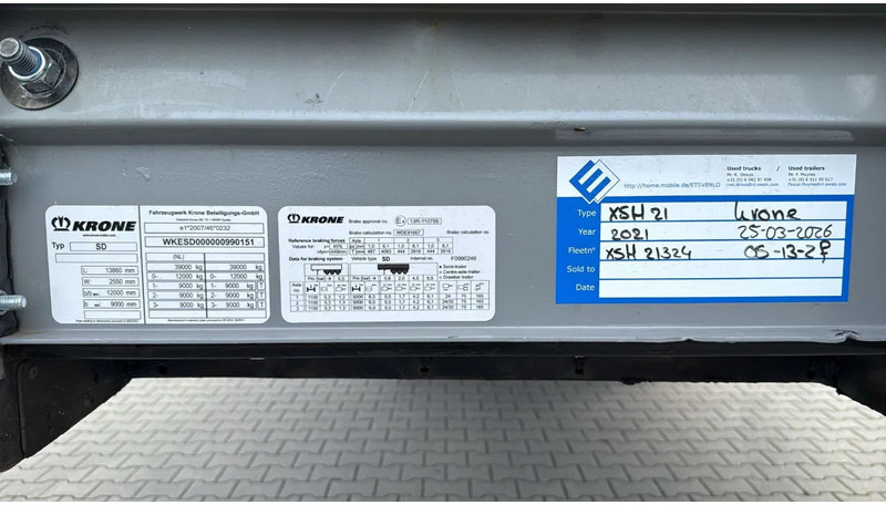 Krone 2021 mega P400 hupac flat - Полуприцеп-фургон: фото 1 Krone 2021 mega P400 hupac flat - Полуприцеп-фургон: фото 1