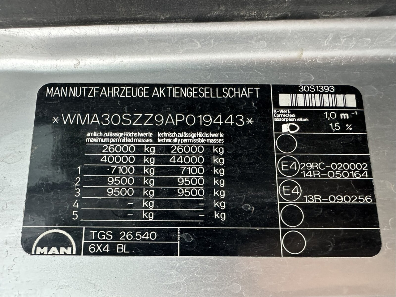 MAN TGS 26.540 6x4 BL TGS 26.540 6x4 BL, Bordmatik, Retarder, Meiller - Самосвал: фото 5 MAN TGS 26.540 6x4 BL TGS 26.540 6x4 BL, Bordmatik, Retarder, Meiller - Самосвал: фото 5