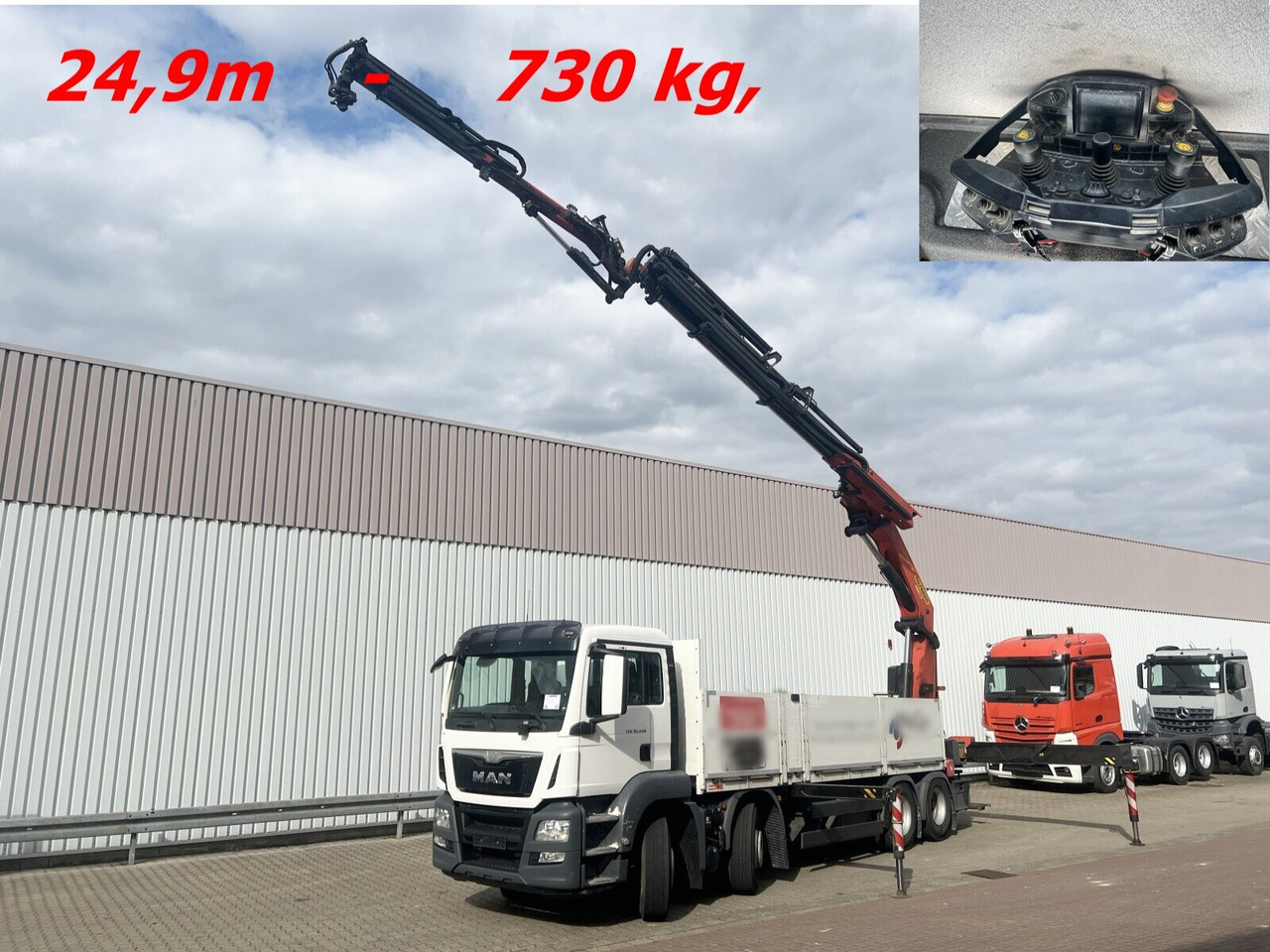 MAN TGS 35.440 8x4 BL TGS 35.440 8x4 BL, Navi, Heckkran Palfinger PK42002 SH-F + Jip PJ 060 B, 24,9m-730kg, Funk - Автоманипулятор, Грузовик бортовой/ Платформа: фото 1 MAN TGS 35.440 8x4 BL TGS 35.440 8x4 BL, Navi, Heckkran Palfinger PK42002 SH-F + Jip PJ 060 B, 24,9m-730kg, Funk - Автоманипулятор, Грузовик бортовой/ Платформа: фото 1
