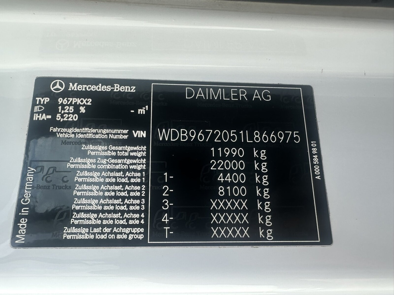 Mercedes-Benz Atego 1223 K 4x2 Atego 1223 K 4x2, AHK-Öl - Самосвал: фото 4 Mercedes-Benz Atego 1223 K 4x2 Atego 1223 K 4x2, AHK-Öl - Самосвал: фото 4