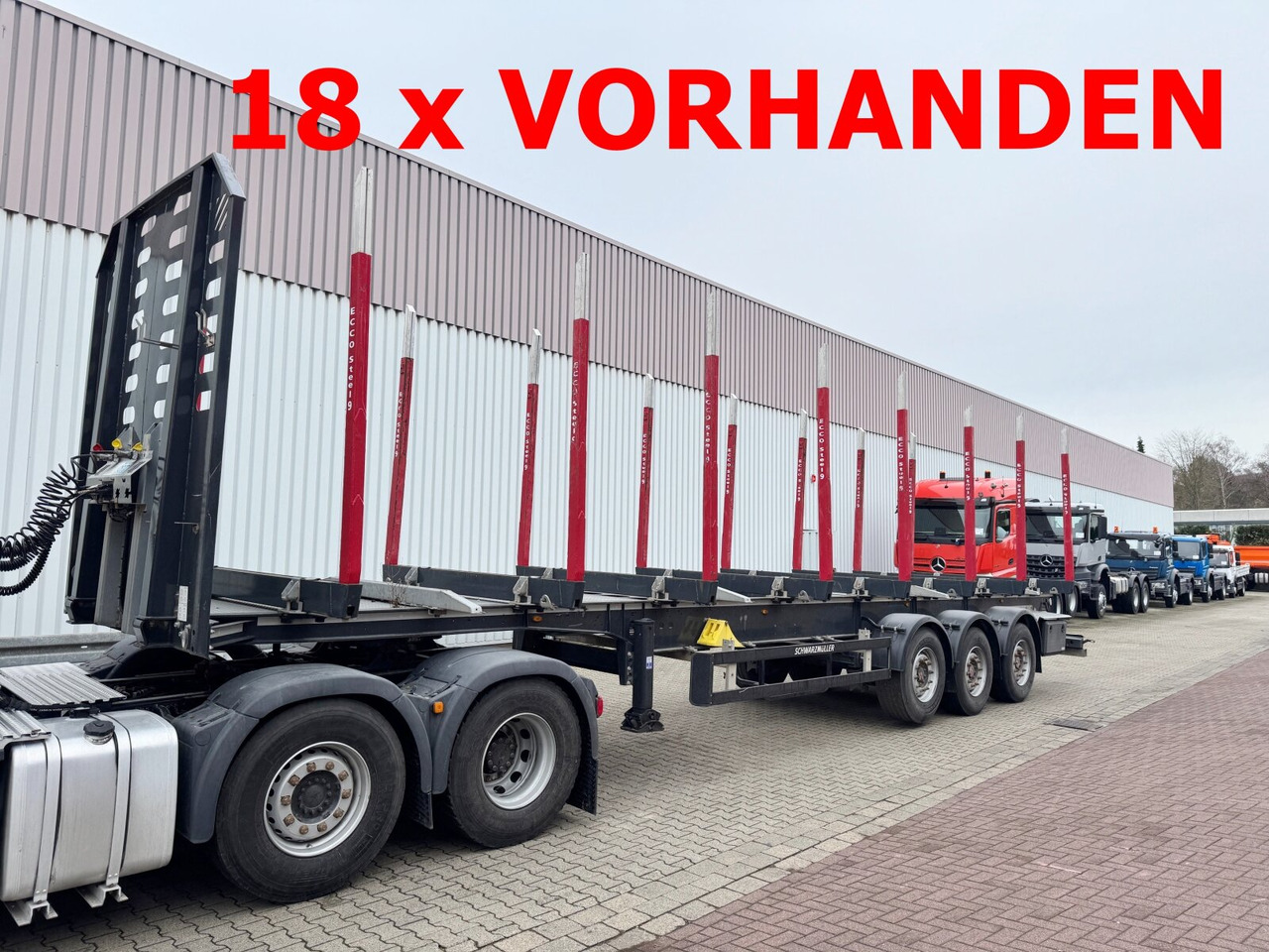 Schwarzmüller 3-Achs Holzauflieger 3-Achs Holzauflieger, Liftachse, MEHRFACH VORHANDEN! - Полуприцеп лесовоз: фото 1 Schwarzmüller 3-Achs Holzauflieger 3-Achs Holzauflieger, Liftachse, MEHRFACH VORHANDEN! - Полуприцеп лесовоз: фото 1