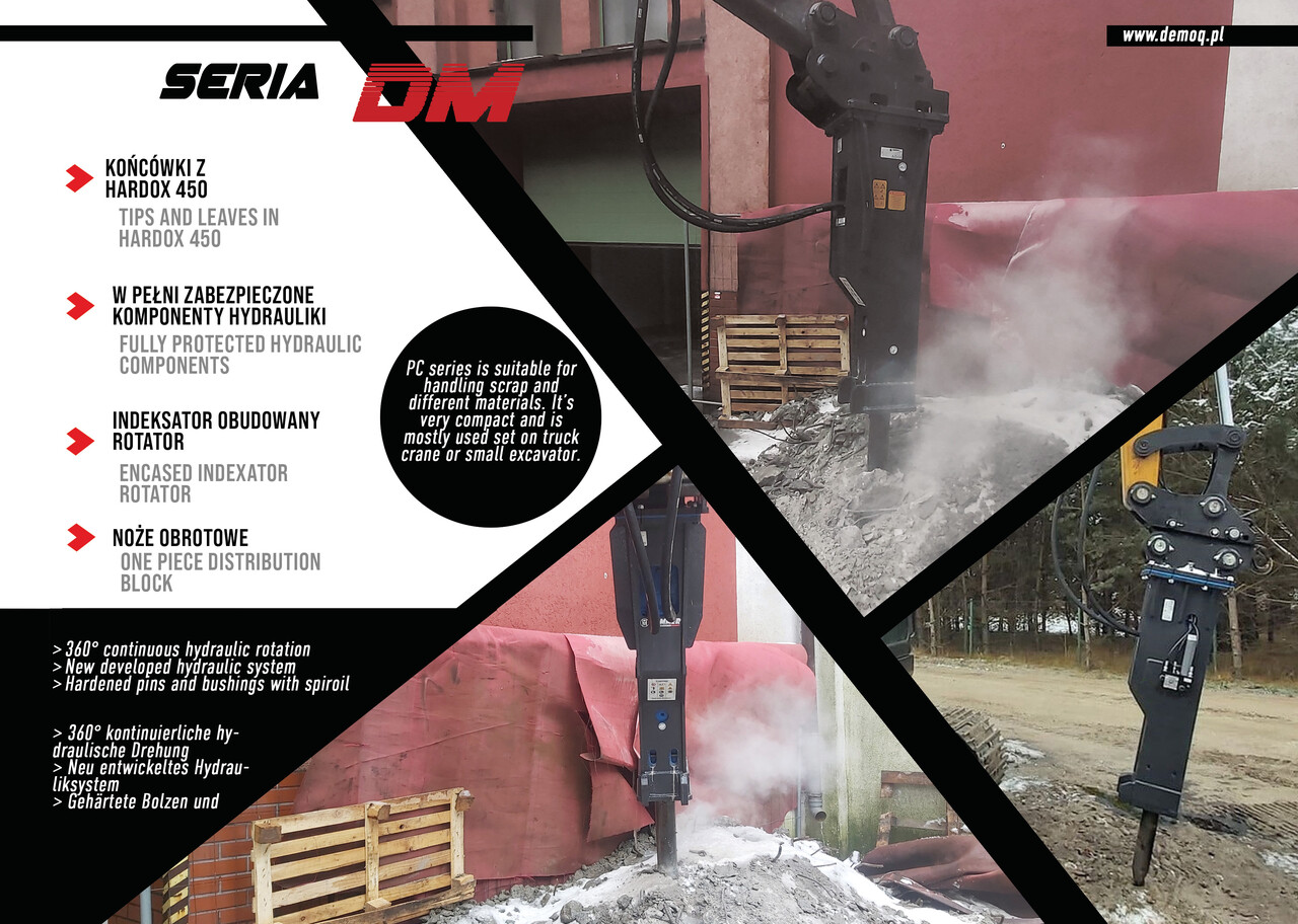 DEMOQ DM500 Hydraulic breaker 360 kg - Гидромолот для Экскаваторов: фото 2 DEMOQ DM500 Hydraulic breaker 360 kg - Гидромолот для Экскаваторов: фото 2