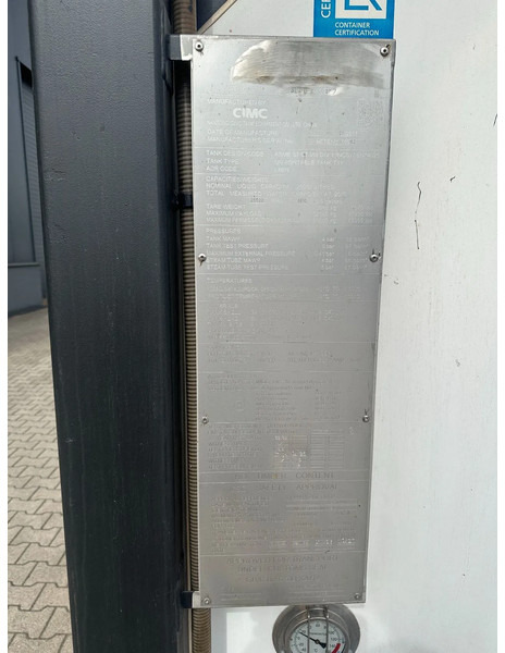 Танк-контейнер CIMC 20FT ISO / 25.020L-1-COMP. / L4BN / UN Portable / T11 / test: 10-2027: фото 11 Танк-контейнер CIMC 20FT ISO / 25.020L-1-COMP. / L4BN / UN Portable / T11 / test: 10-2027: фото 11