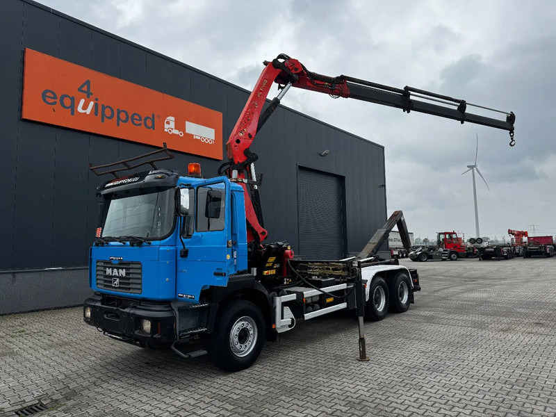 MAN FE 410A, 6x4, EURO 2, Palfinger PK17000 Crane + VDL HOOK, full spring, manual gearbox, MOT 9/2025 - Крюковой мультилифт, Автоманипулятор: фото 1 MAN FE 410A, 6x4, EURO 2, Palfinger PK17000 Crane + VDL HOOK, full spring, manual gearbox, MOT 9/2025 - Крюковой мультилифт, Автоманипулятор: фото 1