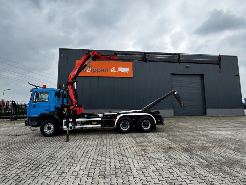 MAN FE 410A, 6x4, EURO 2, Palfinger PK17000 Crane + VDL HOOK, full spring, manual gearbox, MOT 9/2025 - Крюковой мультилифт, Автоманипулятор: фото 2 MAN FE 410A, 6x4, EURO 2, Palfinger PK17000 Crane + VDL HOOK, full spring, manual gearbox, MOT 9/2025 - Крюковой мультилифт, Автоманипулятор: фото 2