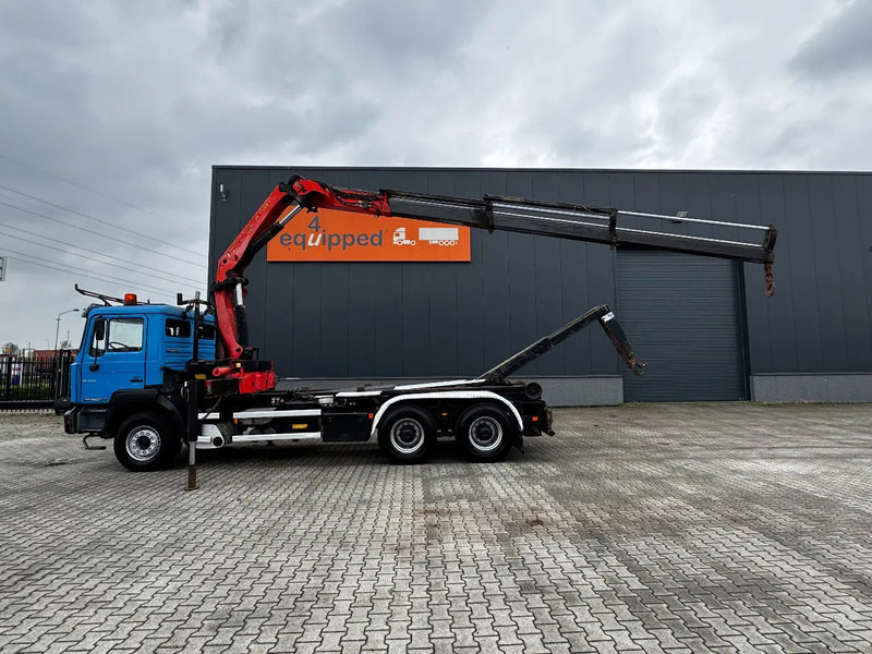 MAN FE 410A, 6x4, EURO 2, Palfinger PK17000 Crane + VDL HOOK, full spring, manual gearbox, MOT 9/2025 - Крюковой мультилифт, Автоманипулятор: фото 3 MAN FE 410A, 6x4, EURO 2, Palfinger PK17000 Crane + VDL HOOK, full spring, manual gearbox, MOT 9/2025 - Крюковой мультилифт, Автоманипулятор: фото 3