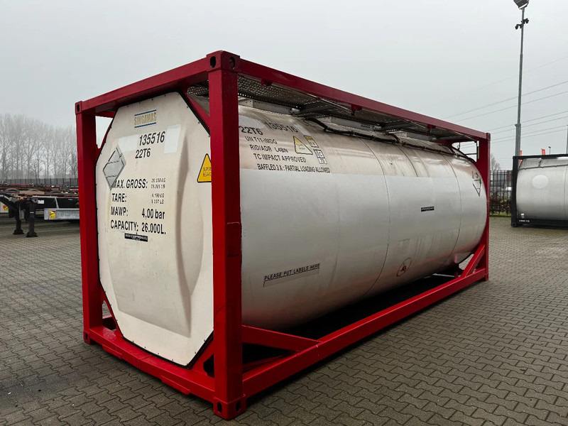 SINGAMAS 20FT ISO, 26.000L/1-COMP/3 BAFFELS/3 manholes, 5Y inspection: 07/2027 - Резервуар для хранения: фото 5 SINGAMAS 20FT ISO, 26.000L/1-COMP/3 BAFFELS/3 manholes, 5Y inspection: 07/2027 - Резервуар для хранения: фото 5
