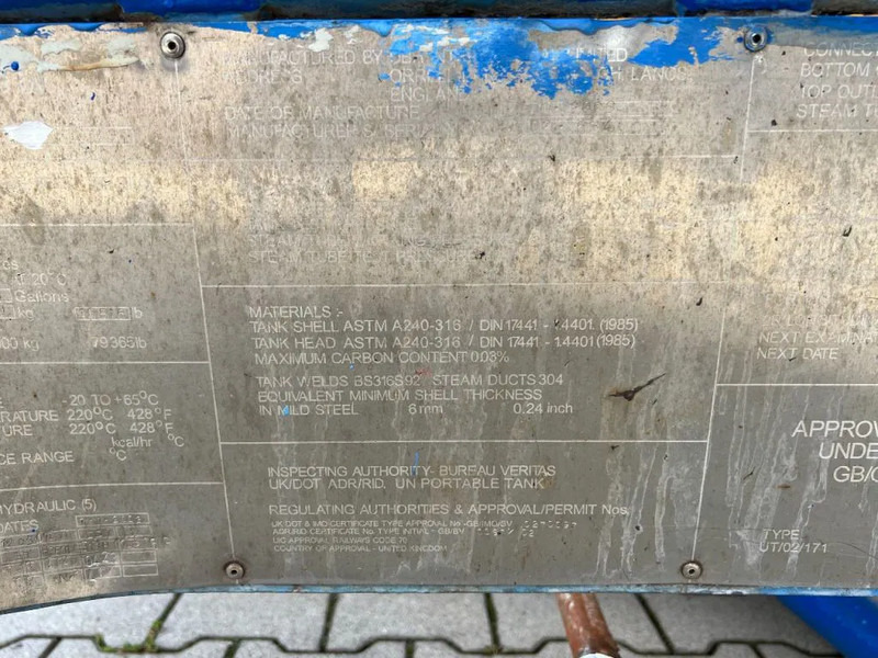 Танк-контейнер Van Hool 20FT SWAPBODY 28.075L, UN PORTABLE, T11, valid 5Y- + CSC inspection: 10/2025: фото 9