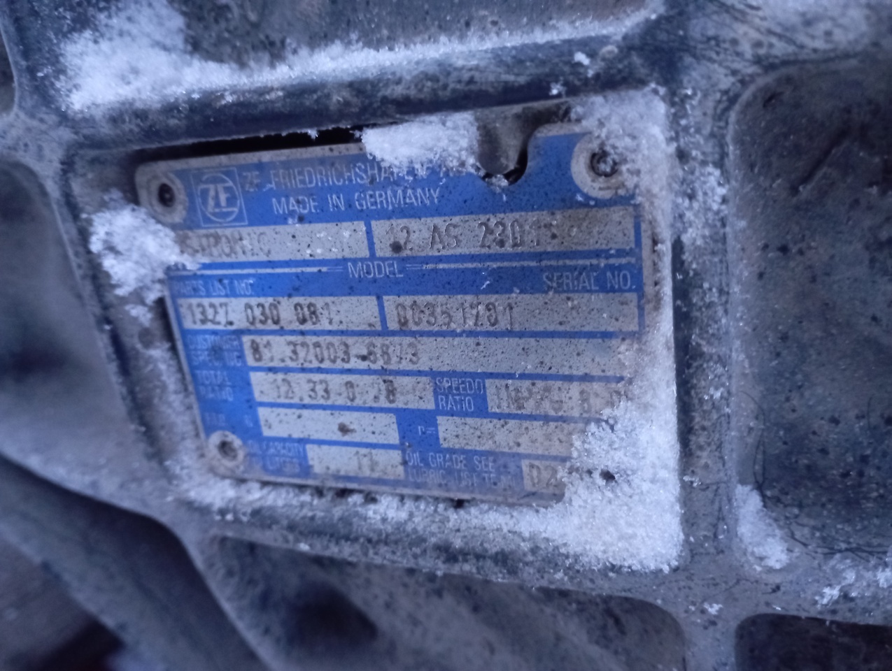 MAN ZF - Коробка передач для Грузовых шасси: фото 1 MAN ZF - Коробка передач для Грузовых шасси: фото 1