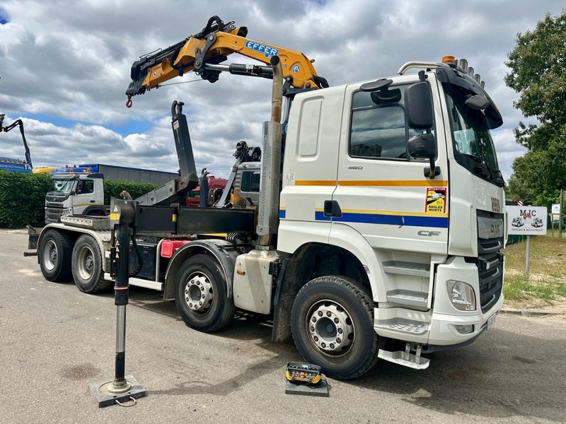DAF CF 480 8x4 HOOKLIFT + CRANE (19m!) EFFER 205 / 6S + WINCH - RETARDER - *165.000km* - VERY NICE - Автоманипулятор: фото 1 DAF CF 480 8x4 HOOKLIFT + CRANE (19m!) EFFER 205 / 6S + WINCH - RETARDER - *165.000km* - VERY NICE - Автоманипулятор: фото 1