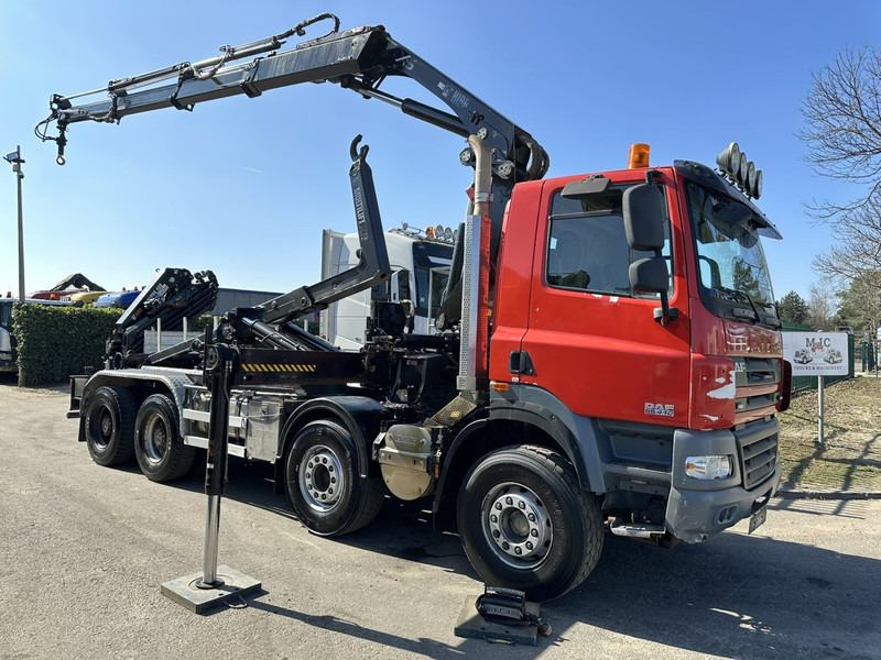 DAF CF 85.410 8x4 HOOKLIFT + CRANE HIAB 244 EP-3 HIDUO - Radio - Rotator - RETARDER - EURO 4 - BIG AXLES HUB REDUCTION - Крюковой мультилифт, Автоманипулятор: фото 1 DAF CF 85.410 8x4 HOOKLIFT + CRANE HIAB 244 EP-3 HIDUO - Radio - Rotator - RETARDER - EURO 4 - BIG AXLES HUB REDUCTION - Крюковой мультилифт, Автоманипулятор: фото 1