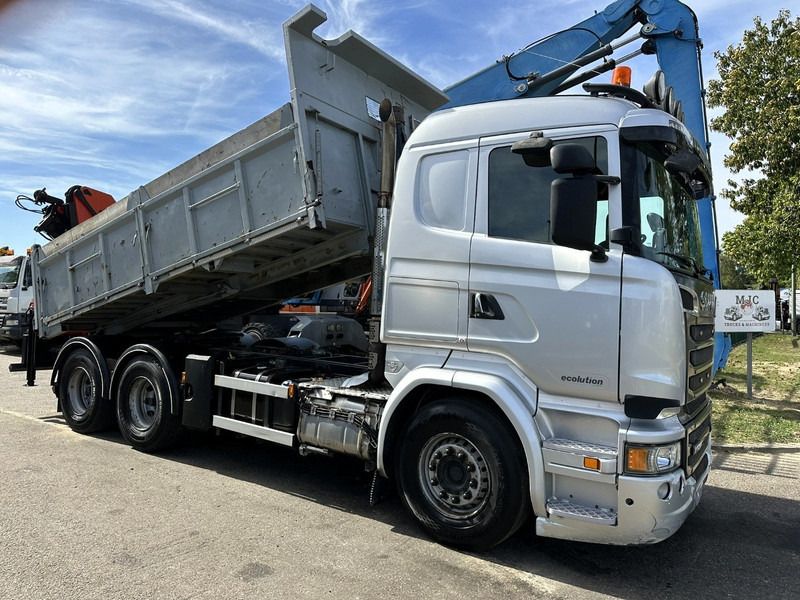 Scania R520 6x4 TRACTOR + TIPPER + CRANE PALFINGER PK 15002 A - RETARDER - *FULL AIR* - EUR 6 - BE TRUCK - Тягач: фото 1 Scania R520 6x4 TRACTOR + TIPPER + CRANE PALFINGER PK 15002 A - RETARDER - *FULL AIR* - EUR 6 - BE TRUCK - Тягач: фото 1
