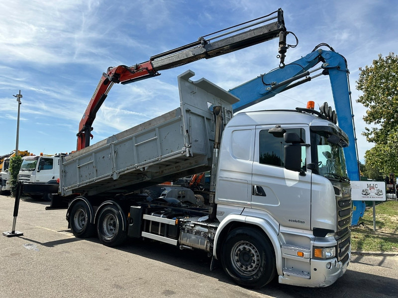 Scania R520 6x4 TRACTOR + TIPPER + CRANE PALFINGER PK 15002 A - RETARDER - *FULL AIR* - EUR 6 - BE TRUCK - Тягач: фото 3 Scania R520 6x4 TRACTOR + TIPPER + CRANE PALFINGER PK 15002 A - RETARDER - *FULL AIR* - EUR 6 - BE TRUCK - Тягач: фото 3