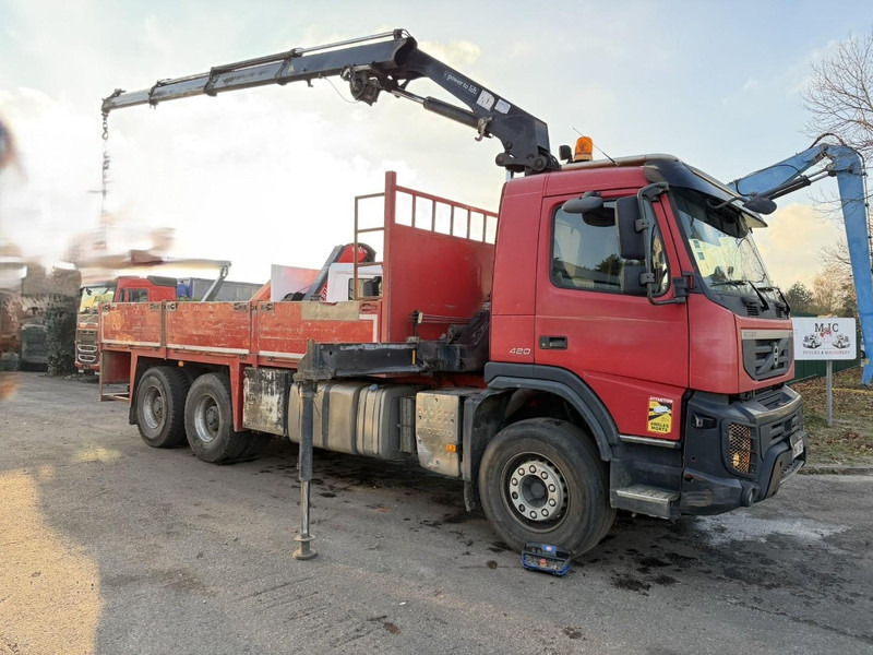 Volvo FMX 420 6X4 PRITSCHE + KRAN HMF 1720 + winch + radio - BIG AXLES / HUB REDUCTION - STEEL SPRING / BLATT - PLATFORM 6m10 - Грузовик бортовой/ Платформа, Автоманипулятор: фото 1 Volvo FMX 420 6X4 PRITSCHE + KRAN HMF 1720 + winch + radio - BIG AXLES / HUB REDUCTION - STEEL SPRING / BLATT - PLATFORM 6m10 - Грузовик бортовой/ Платформа, Автоманипулятор: фото 1