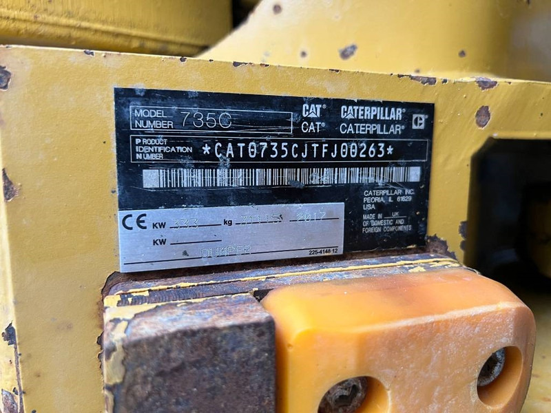 Сочленённый самосвал Cat 735C: фото 7