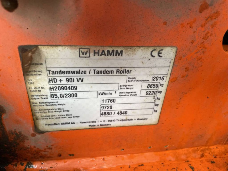 Hamm HD+ 90i VV | HD90 - Каток: фото 3 Hamm HD+ 90i VV | HD90 - Каток: фото 3