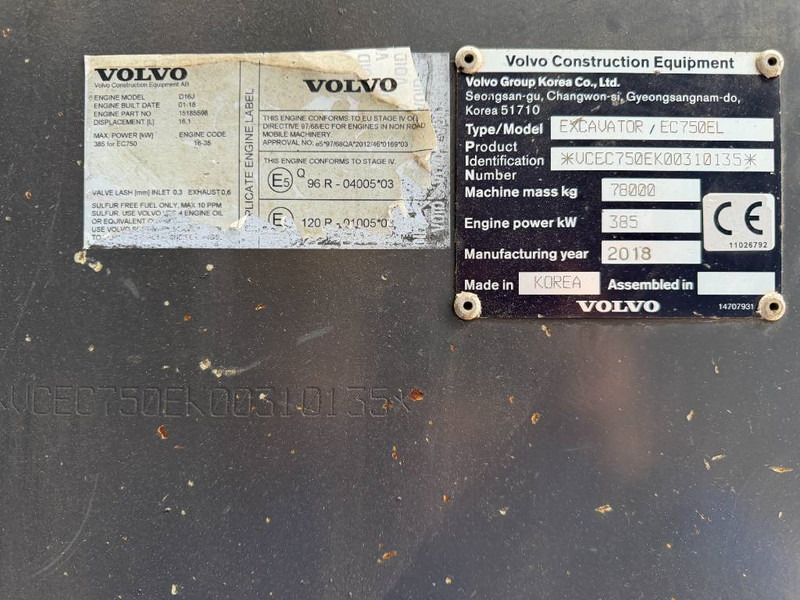 Volvo EC750E L - Гусеничный экскаватор: фото 5 Volvo EC750E L - Гусеничный экскаватор: фото 5