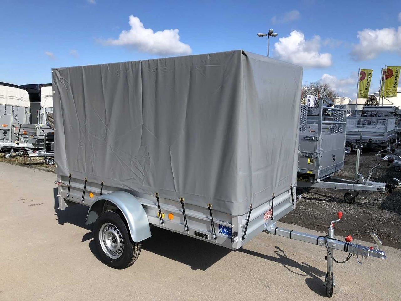 KOCH U4 mit Plane 1100 grau Kastenanhänger ungebremst - Прицеп для легкового автомобиля: фото 3 KOCH U4 mit Plane 1100 grau Kastenanhänger ungebremst - Прицеп для легкового автомобиля: фото 3