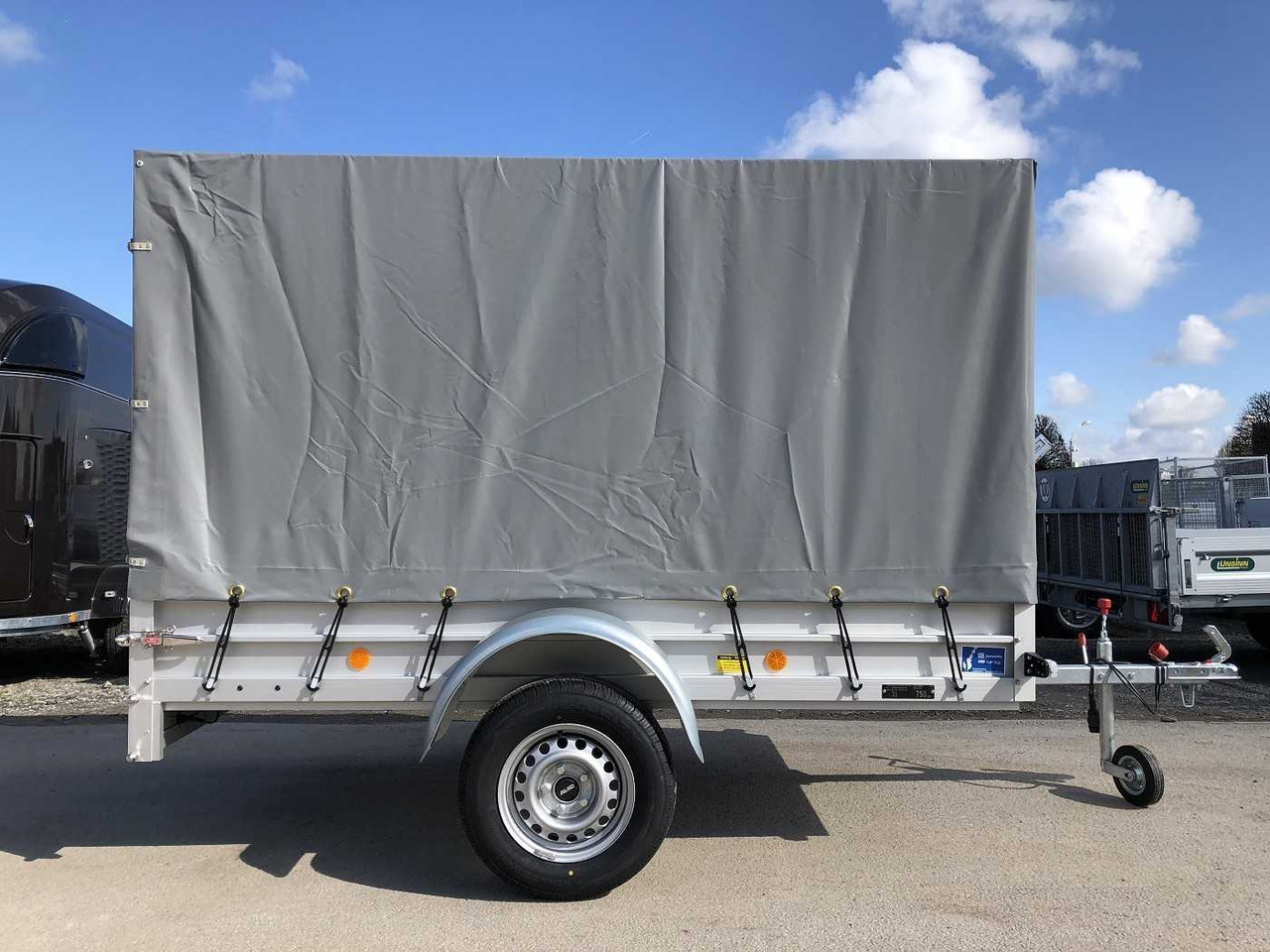 KOCH U4 mit Plane 1100 grau Kastenanhänger ungebremst - Прицеп для легкового автомобиля: фото 1 KOCH U4 mit Plane 1100 grau Kastenanhänger ungebremst - Прицеп для легкового автомобиля: фото 1