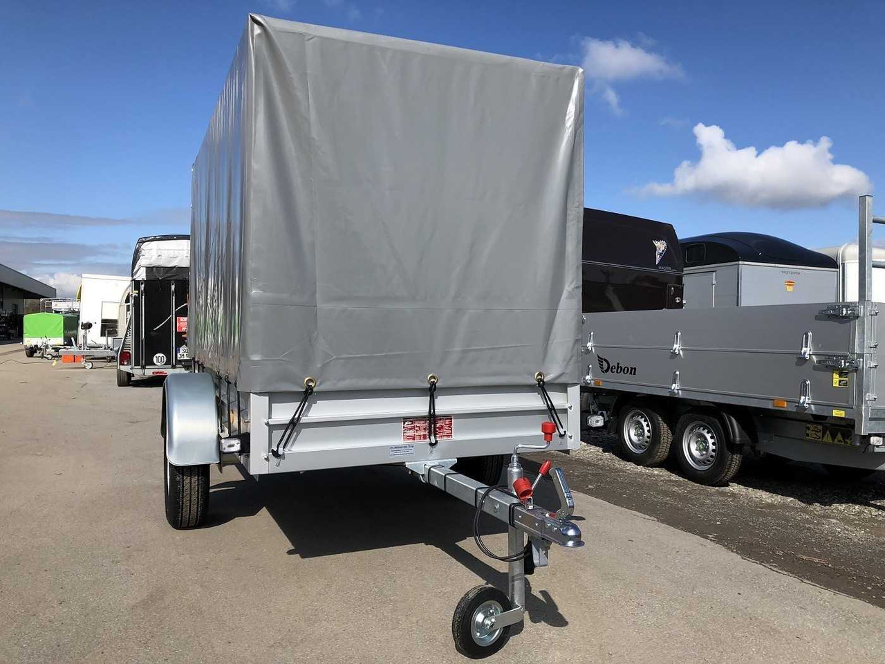 KOCH U4 mit Plane 1100 grau Kastenanhänger ungebremst - Прицеп для легкового автомобиля: фото 2 KOCH U4 mit Plane 1100 grau Kastenanhänger ungebremst - Прицеп для легкового автомобиля: фото 2