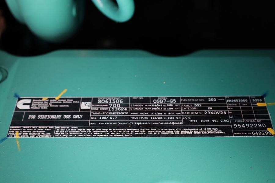Cummins C220D5EQ Declaration of Conformity, Diesel, 220kVA  - Электрогенератор: фото 5 Cummins C220D5EQ Declaration of Conformity, Diesel, 220kVA  - Электрогенератор: фото 5